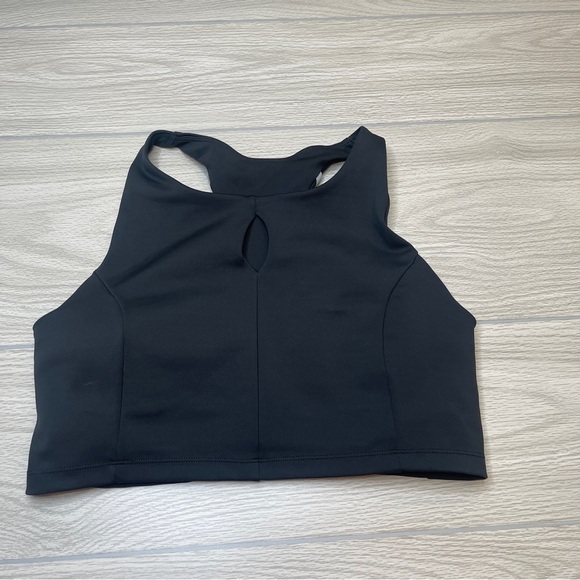 Peloton Black Racer Back Sports Bra w/Back Pocket Pouch Women’s Size Large - Picture 13 of 13